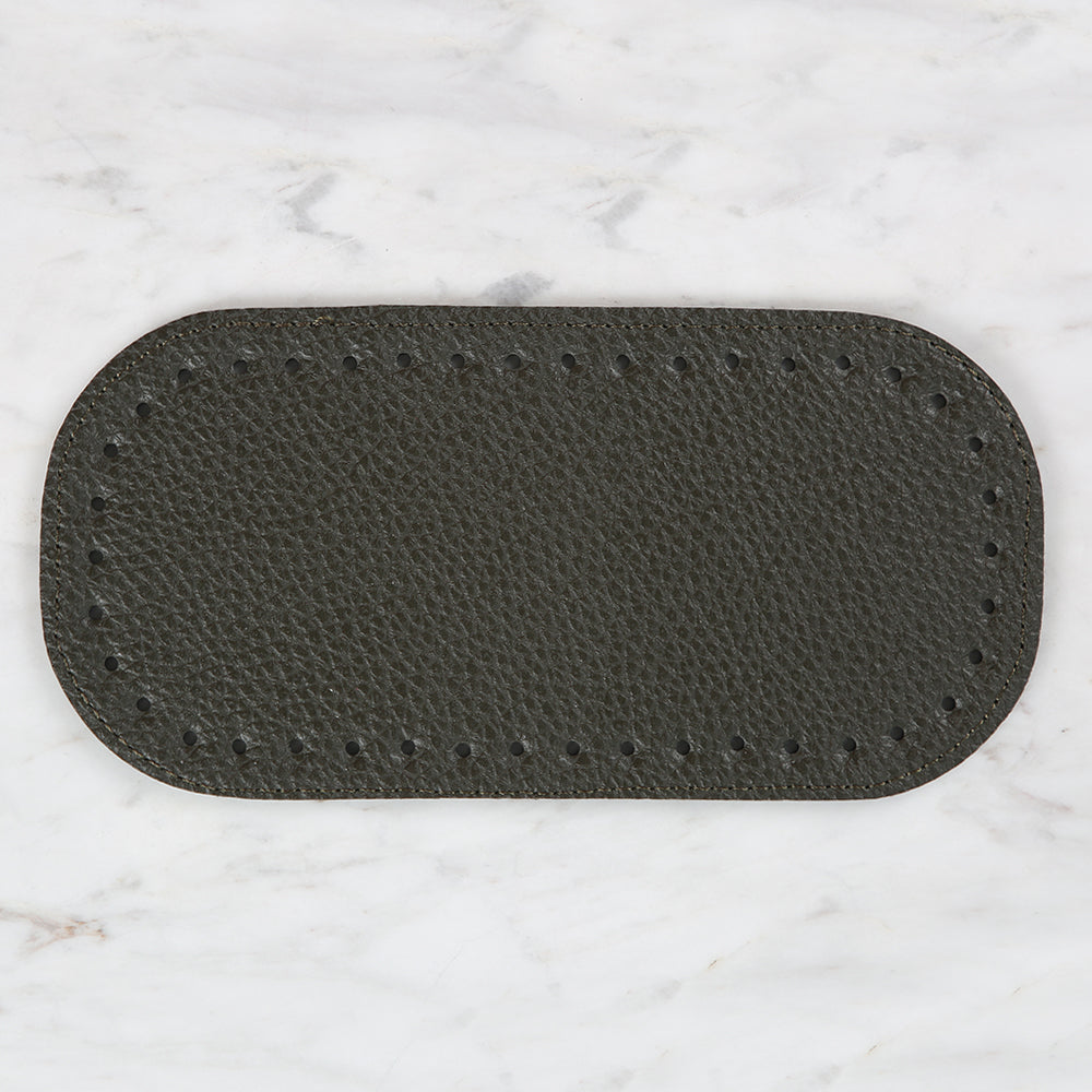 Knitme Çanta Tabanı 20x10 cm Oval Haki BA-0062